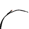 24" LED Lighted Black Weeping Halloween Twig Tree, Orange Lights